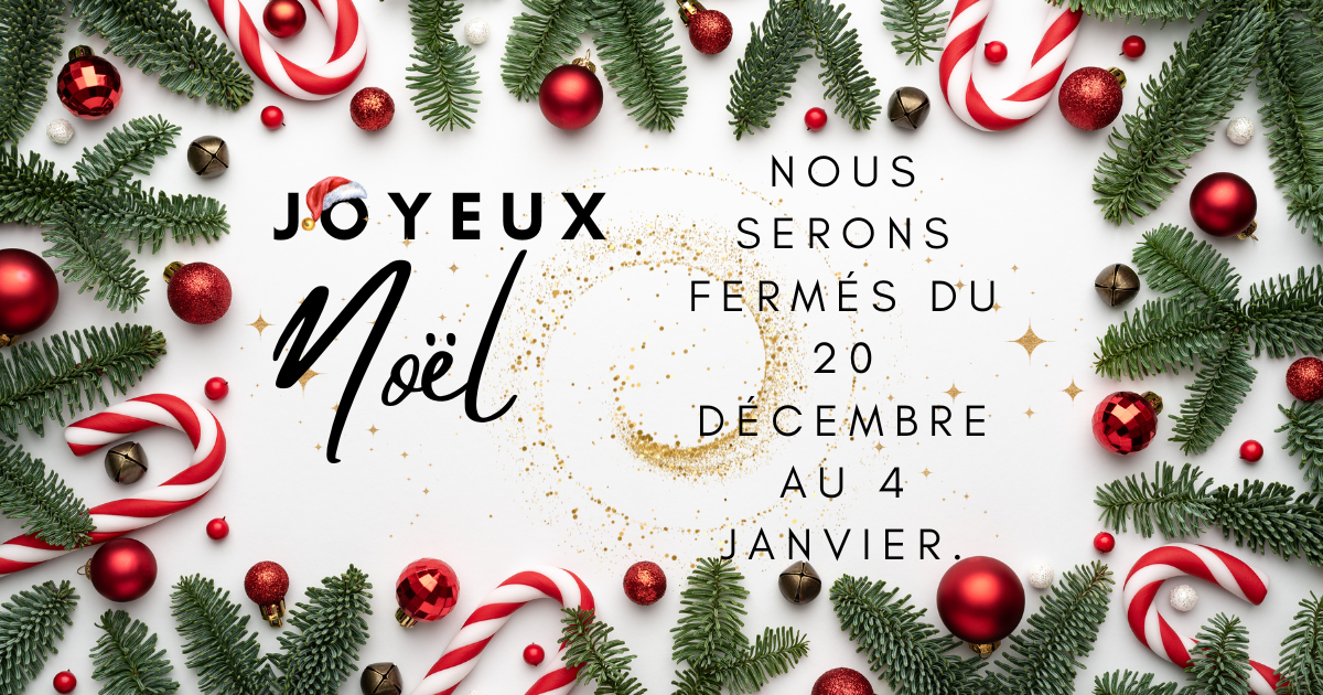 Congé 20 décembre 2025 au 4 janvier 2026